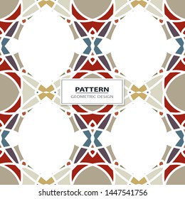 Seamless colorful retro pattern background, vector illustration