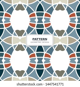 Seamless colorful retro pattern background, vector illustration