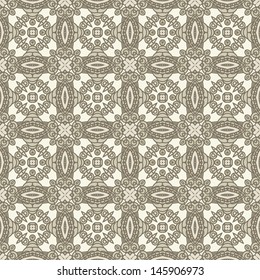 Seamless Colorful Retro Pattern Background, Vector Illustration