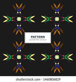 Seamless colorful retro pattern background, vector illustration