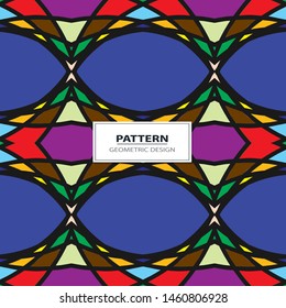 Seamless colorful retro pattern background, vector illustration