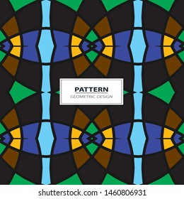 Seamless colorful retro pattern background, vector illustration