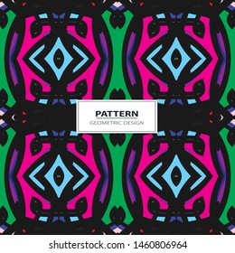 Seamless colorful retro pattern background, vector illustration