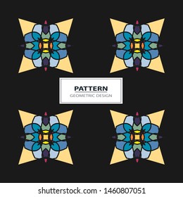 Seamless colorful retro pattern background, vector illustration