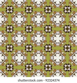 Seamless colorful retro pattern background, vector illustration