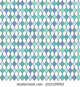 Seamless colorful rhomb pattern. Rhombus background. Vector illustration. Design for web, wallpaper, wrapping, textile, print, fabric, cover, fashion.