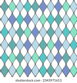 Seamless colorful rhomb pattern. Rhombus geometric background. Vector illustration. Design for web, wrapping, wallpaper, textile, cover, print, fabric
