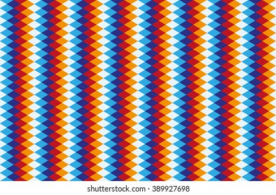Seamless colorful rhombus pattern, vector illustartion