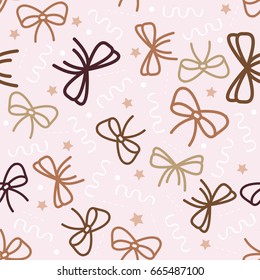 seamless colorful ribbon with confetti pattern background