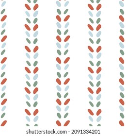 diseño de color sin costura para papel pintado de tela infantil. estilo escandinavo regalo envolver diseño maíz vectorial