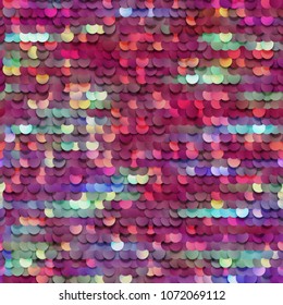 Seamless colorful sequined texture - vector illustration eps10