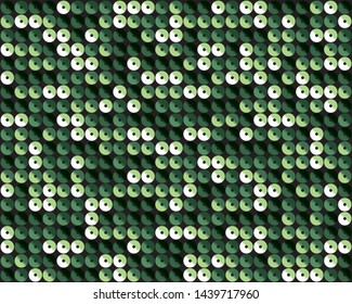 Seamless Colorful Sequins Background, Vector Design