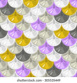 Seamless colorful shiny river fish scales. Dragon scale. Brilliant background for design. Vector illustration eps 10
