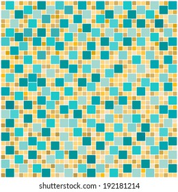 Seamless colorful square tiles pattern