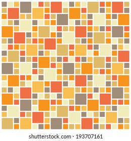 Seamless colorful square tiles pattern
