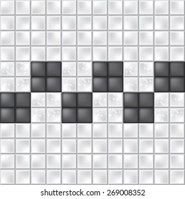 Seamless colorful square tiles pattern