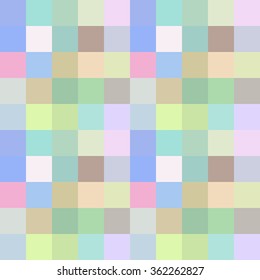 Seamless colorful square tiles pattern