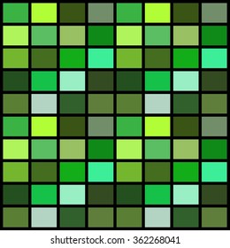 Seamless colorful square tiles pattern