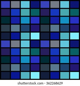 Seamless colorful square tiles pattern