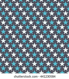 Seamless Colorful Star Pattern. Ideal for gift wrapping paper.