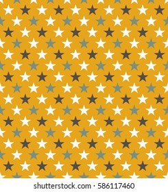 Seamless Colorful Star Pattern. Ideal for gift wrapping paper.