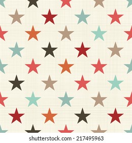 seamless colorful stars pattern