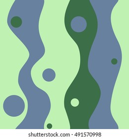 Seamless colorful striped pattern background with circles. Vector illustration