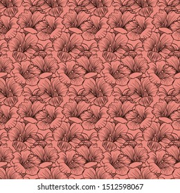 Seamless colorful stylized pattern with flowers.The design is perfectly suitable for clothes design, children s decoration, wallpaper and backgrounds.