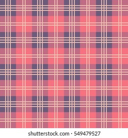 Seamless and colorful tartan pattern with stripes and squares as a background or for clothing purposes - Eps10 vector graphics and illustration