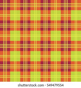 Seamless and colorful tartan pattern with stripes and squares as a background or for clothing purposes - Eps10 vector graphics and illustration