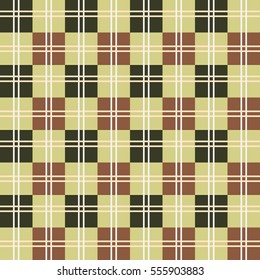Seamless and colorful tartan pattern with stripes and squares as a background or for clothing purposes - Eps10 vector graphics and illustration