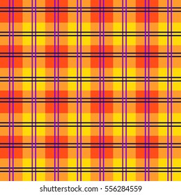 Seamless and colorful tartan pattern with stripes and squares as a background or for clothing purposes - Eps10 vector graphics and illustration