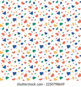 seamless colorful terrazzo pattern .great for kids textile or clothes.