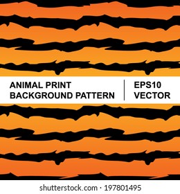Seamless colorful tiger stripe pattern. Tiger texture abstract background. Seamless colorful textures of tiger.