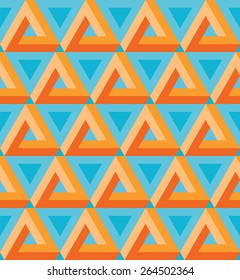 Seamless colorful triangle pattern.