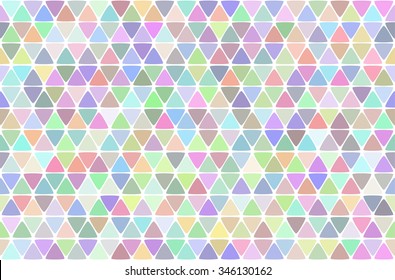 Seamless colorful triangle pattern. Vector background. Geometric abstract texture.