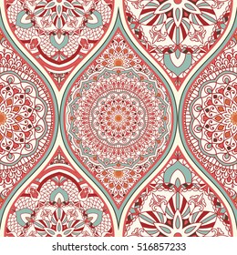 Seamless colorful turkish pattern. Endless pattern can be used for ceramic tile, wallpaper, linoleum, textile, invitation card, wrapping, web page background. Traditional Turkish ornament