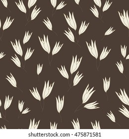 Seamless colorful vector background with abstract tender flowers