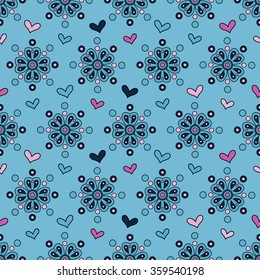 Fondo vectorial transparente y colorido con flores decorativas