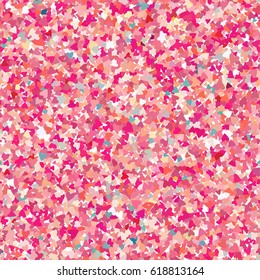 Seamless colorful vector hearts pattern. Texture for cover, paper, gift, fabric, textile. Ornament for Valentines Day.