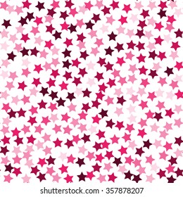 Seamless colorful vector pattern with stars. Endless background, great for wrapping paper, cards and textile.