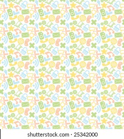 Seamless colorful vector web pattern.
