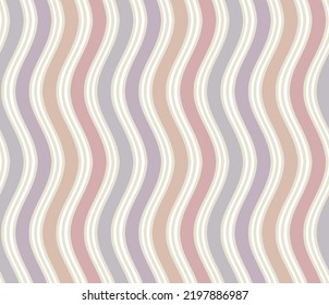 Seamless colorful vertical swirly pattern design