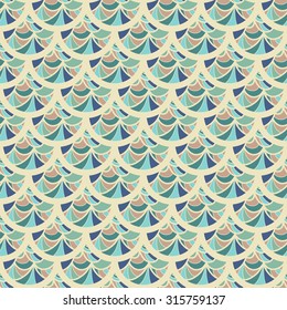 Seamless colorful vintage river fish scales. Dragon scale. Brilliant background for design. Vector illustration eps 10