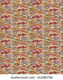 Seamless colorful wave pattern
