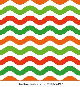 Seamless colorful wave pattern. Lines. Vector illustration