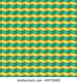 Seamless colorful zigzag chevron pattern background.
