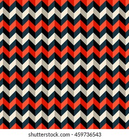 Seamless colorful zigzag chevron pattern background.