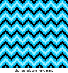 Seamless colorful zigzag chevron pattern background.