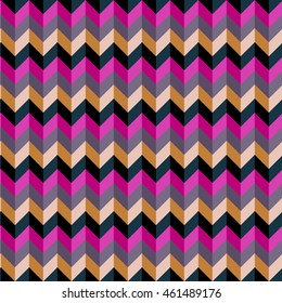 Seamless colorful zigzag chevron pattern background.